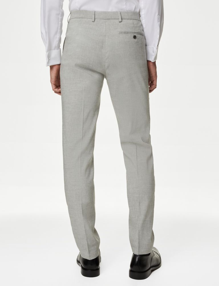 Tailored Fit Italian Linen Miracle™ Suit Trousers 5 of 8