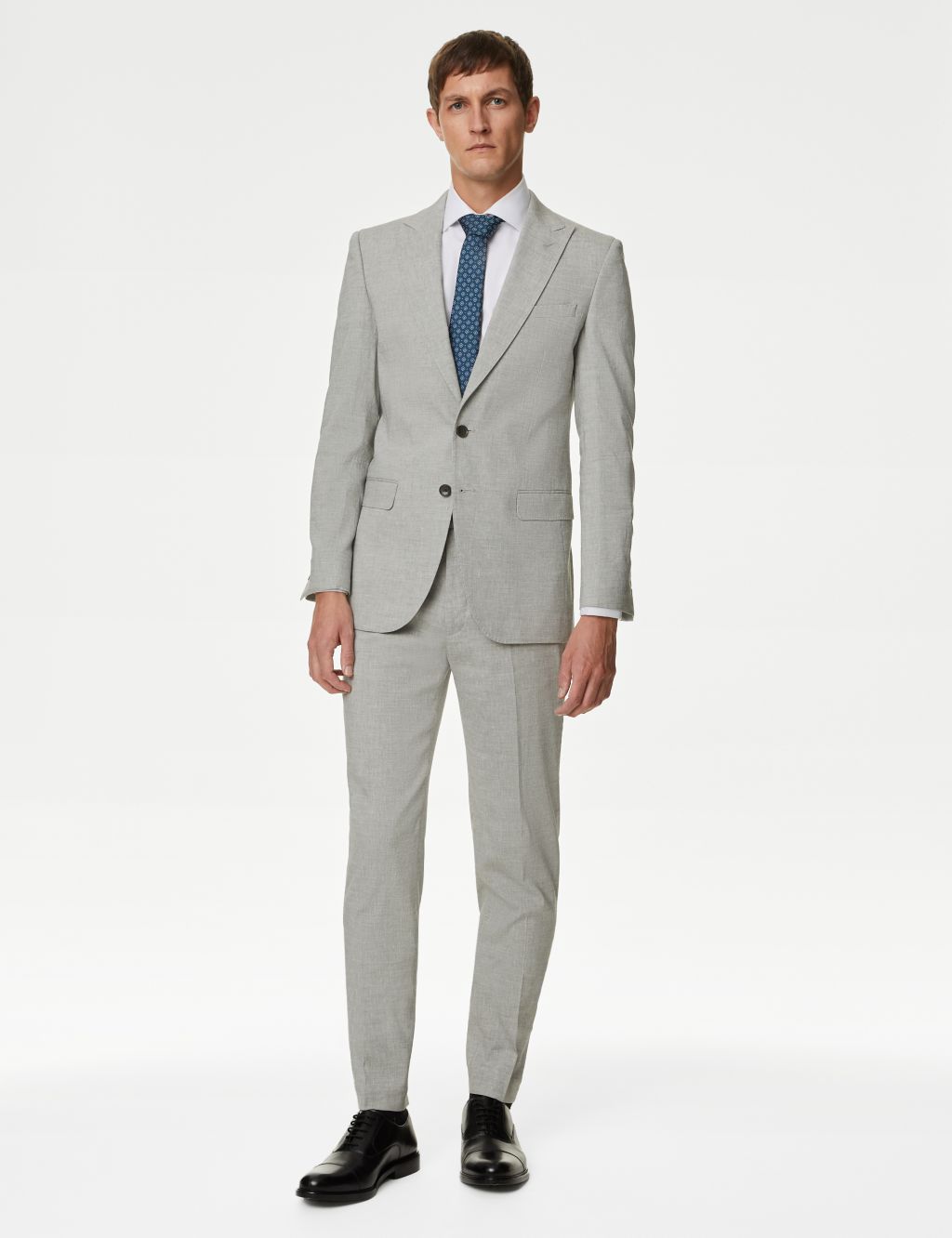 Tailored Fit Italian Linen Miracle™ Suit Trousers 4 of 8