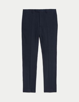 Tailored Fit Italian Linen Miracle™ Trousers Image 2 of 9