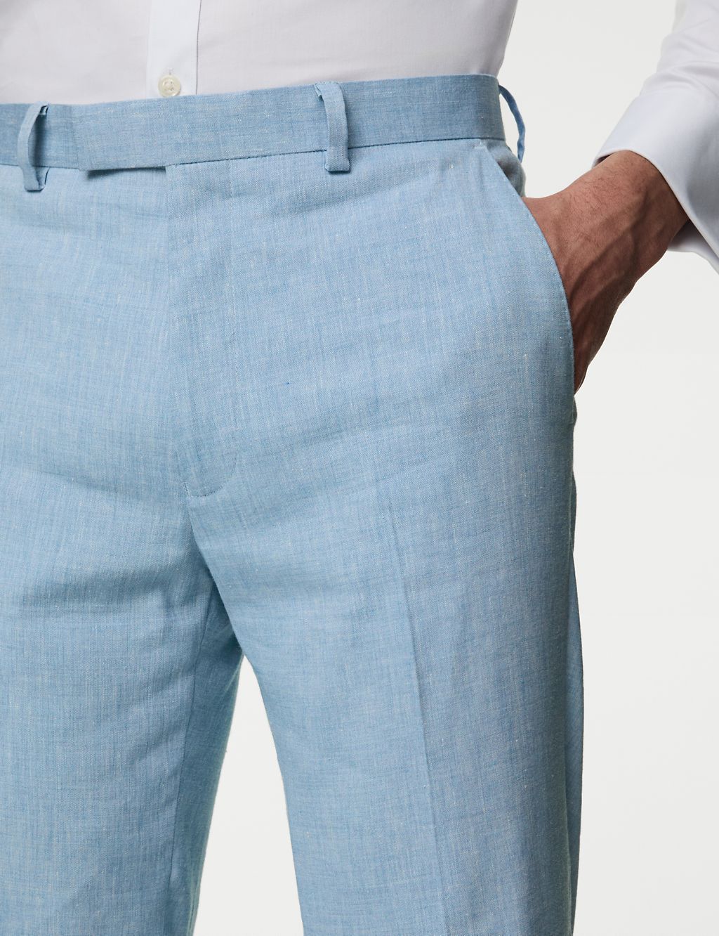 Tailored Fit Italian Linen Miracle™ Trousers 2 of 7