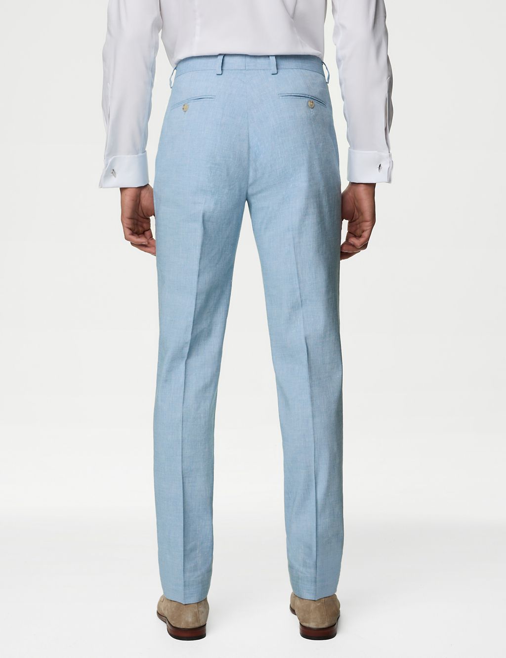 Tailored Fit Italian Linen Miracle™ Trousers 6 of 7
