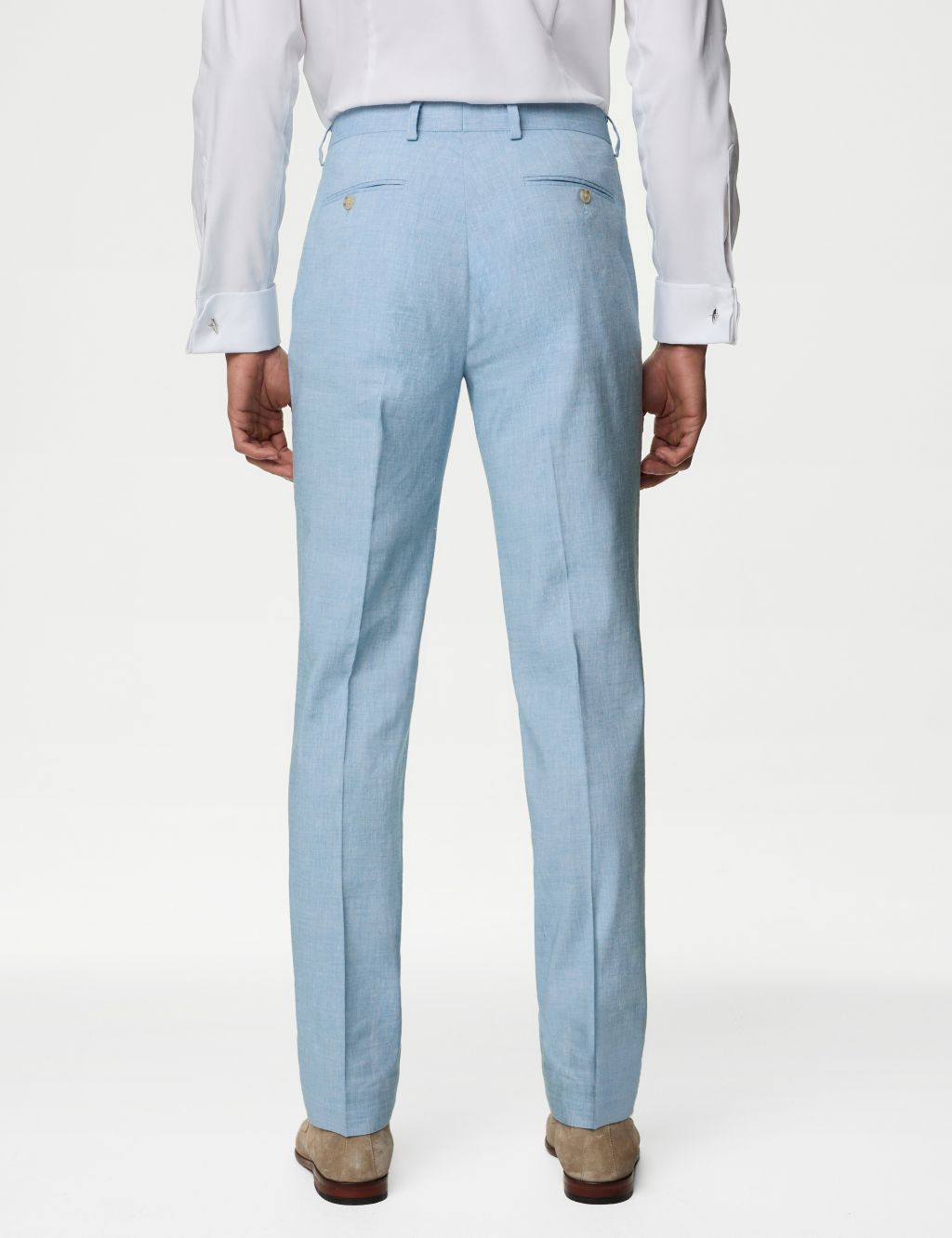 Tailored Fit Italian Linen Miracle™ Trousers 6 of 7