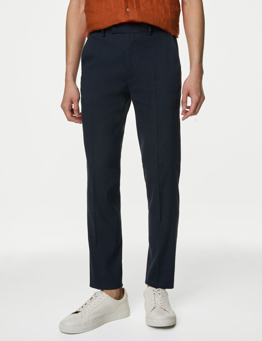 Tailored Fit Italian Linen Miracle™ Trousers 2 of 9