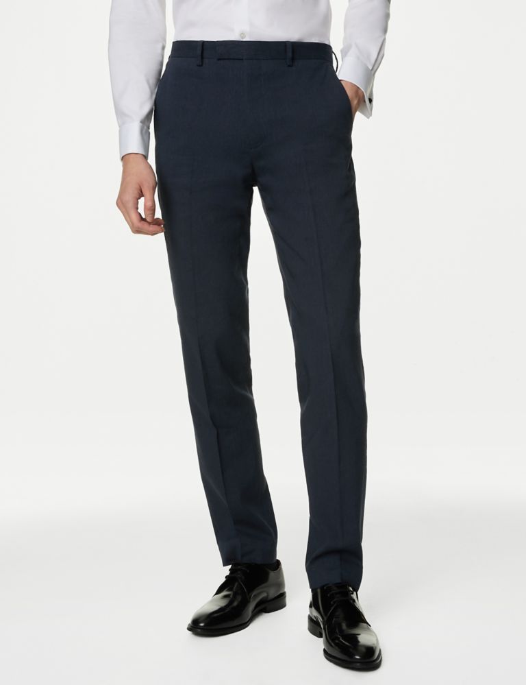 Tailored Fit Italian Linen Miracle™ Trousers 8 of 9