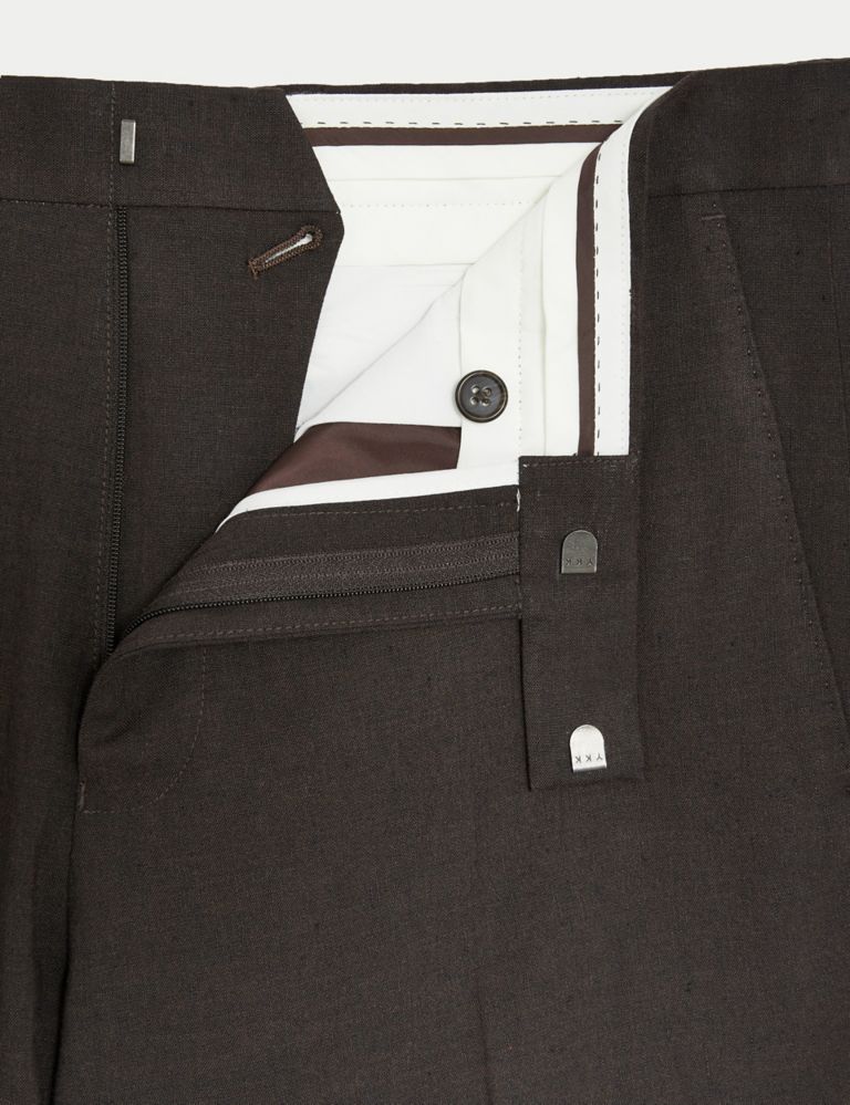Tailored Fit Italian Linen Miracle™ Trousers 5 of 8