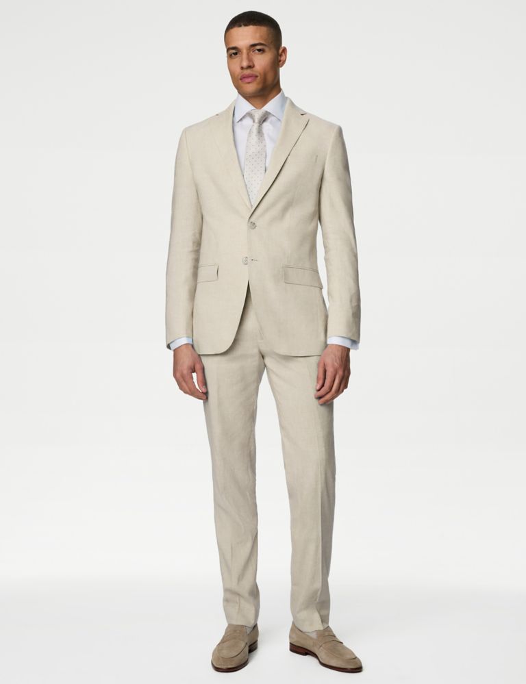 Tailored Fit Italian Linen Miracle™ Trousers 7 of 9