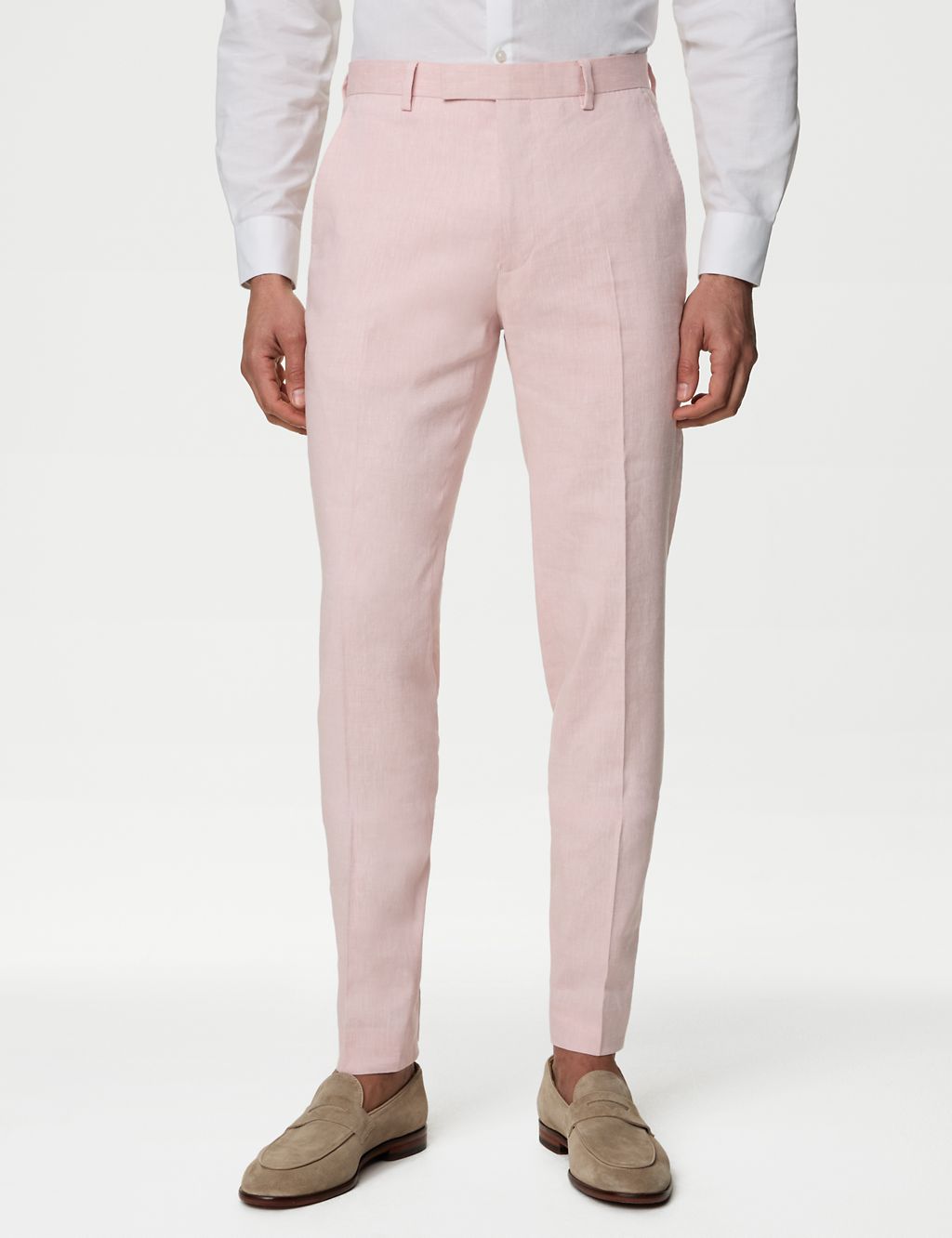 Tailored Fit Italian Linen Miracle™ Trousers 2 of 9