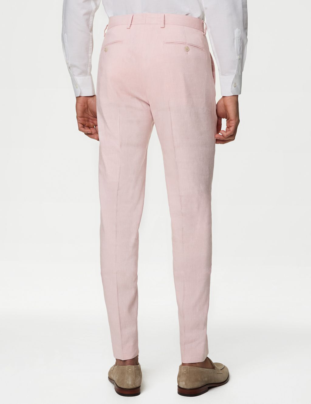 Tailored Fit Italian Linen Miracle™ Trousers 4 of 9