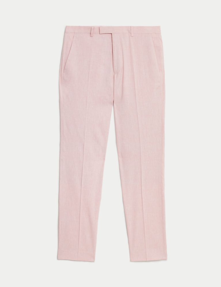 Tailored Fit Italian Linen Miracle™ Trousers 3 of 9