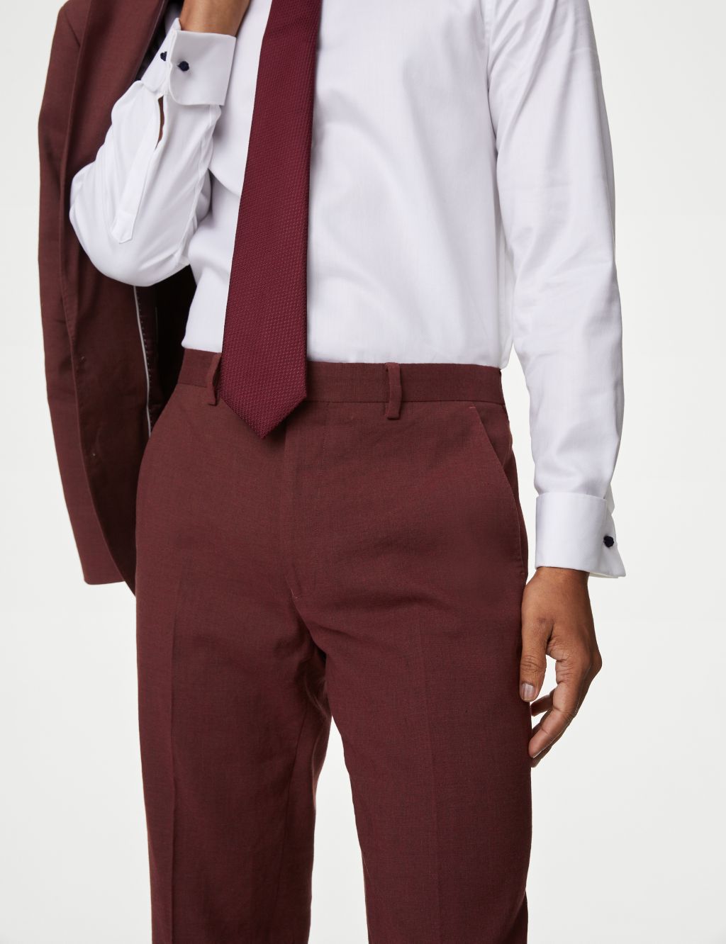 Tailored Fit Italian Linen Miracle™ Trousers 7 of 8
