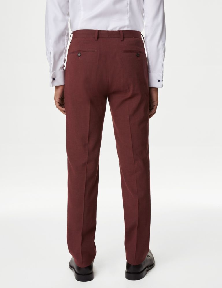 Tailored Fit Italian Linen Miracle™ Trousers 6 of 8