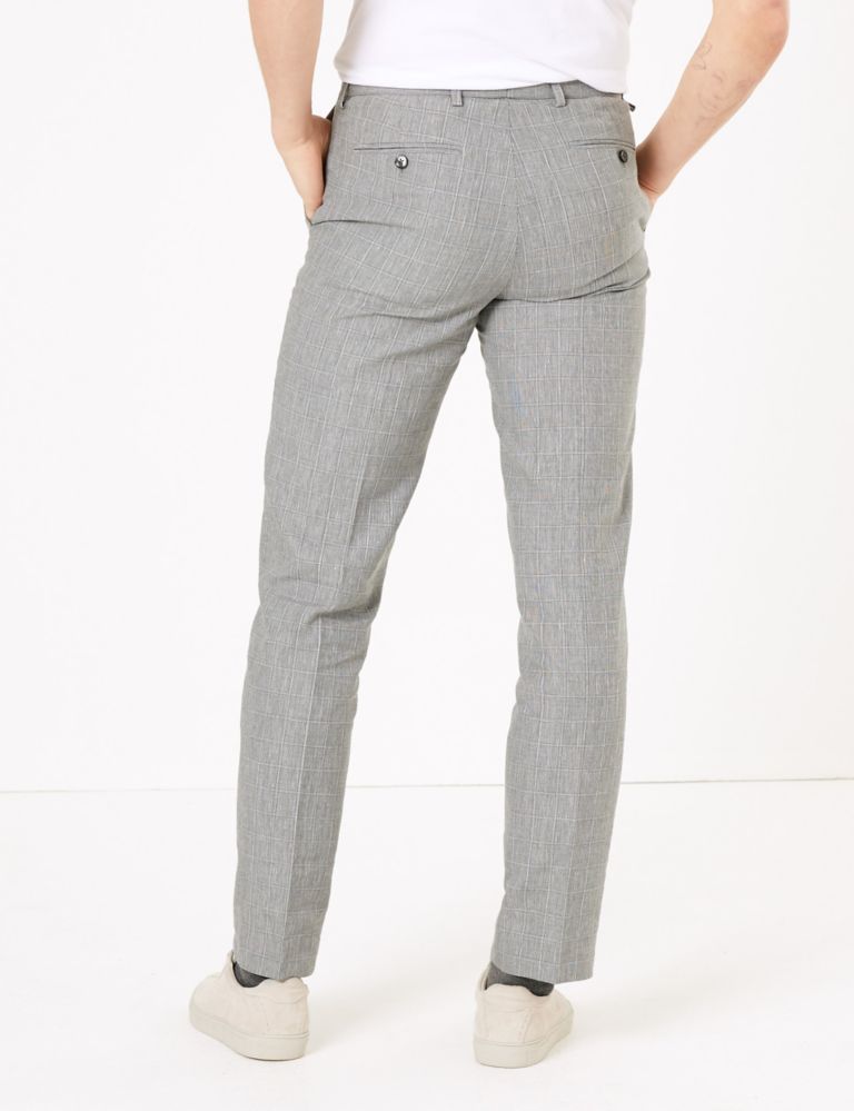Tailored Fit Italian Linen Miracle™ Trousers 3 of 6