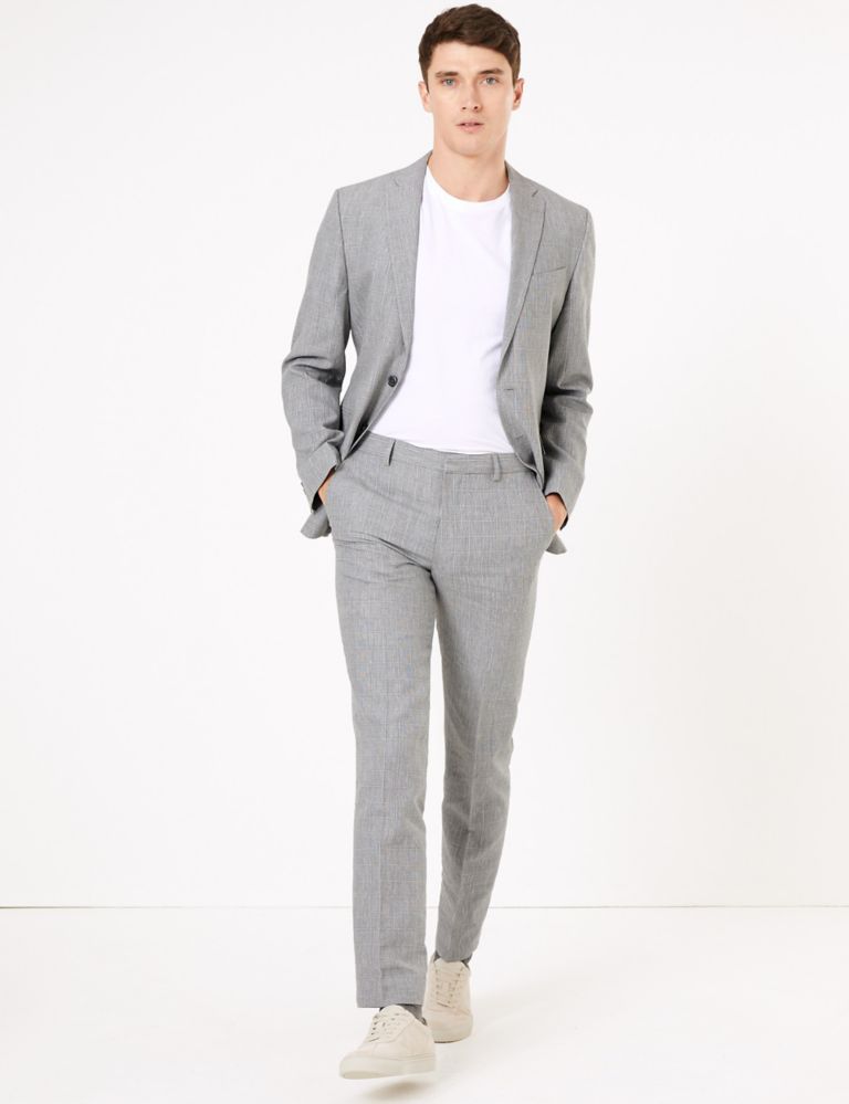 Tailored Fit Italian Linen Miracle™ Trousers 6 of 6