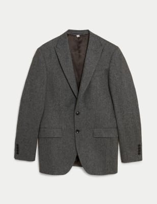 Tailored Fit Italian Wool Rich Suit Jacket Image 2 of 7