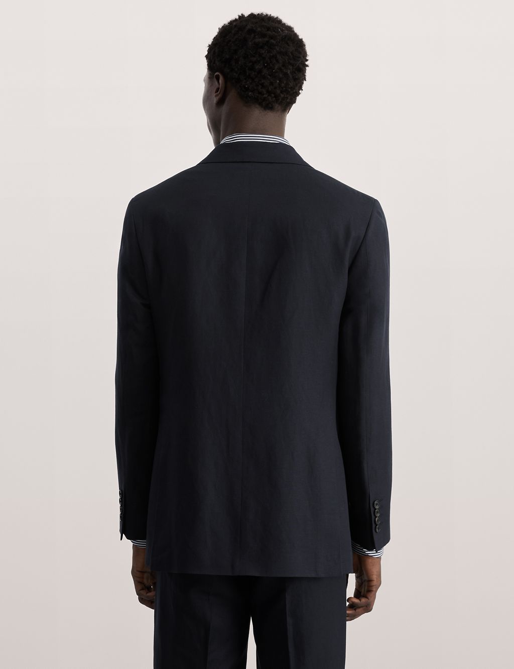 Tailored Fit Linen Blend Suit Jacket 4 of 9