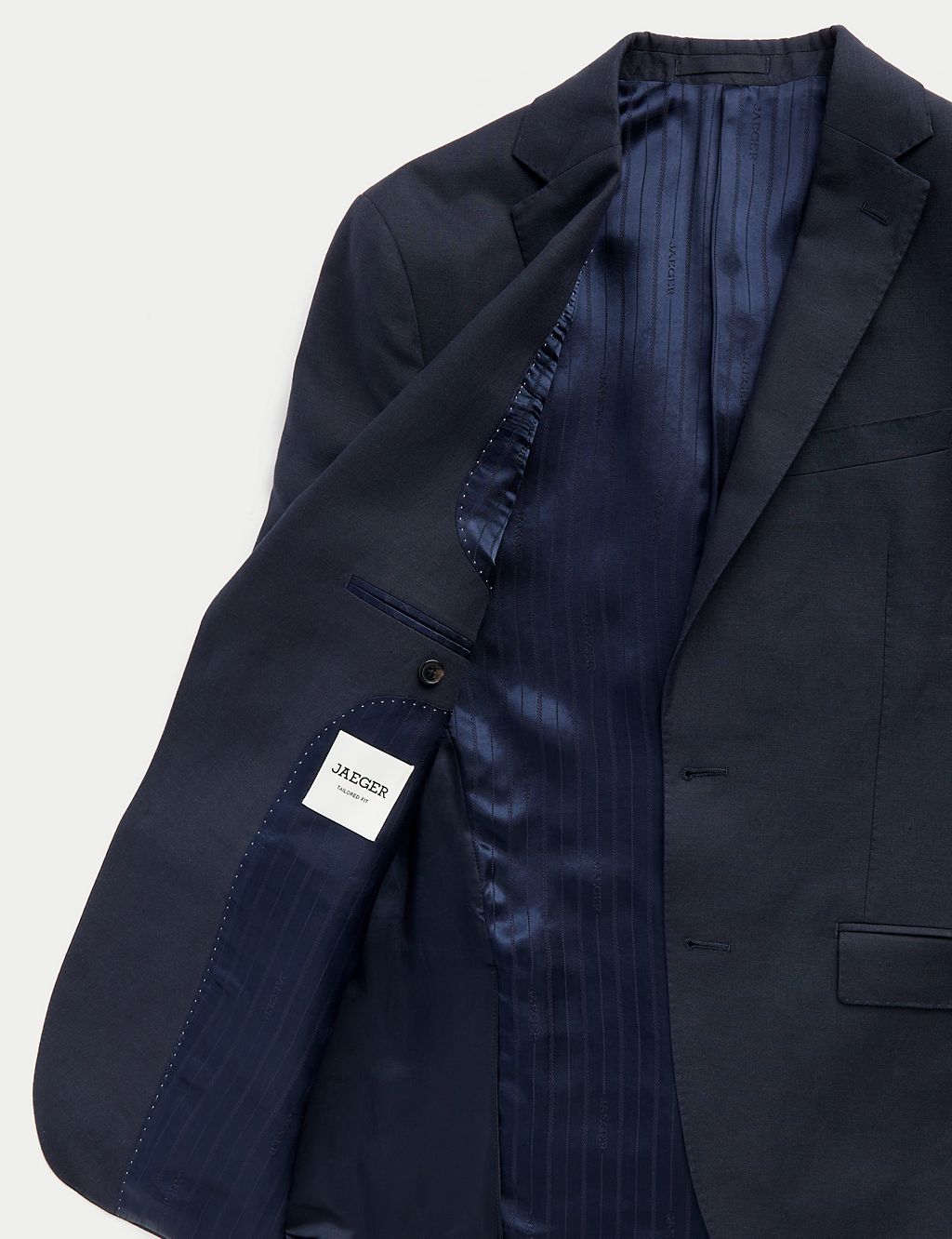 Tailored Fit Linen Blend Suit Jacket 9 of 9