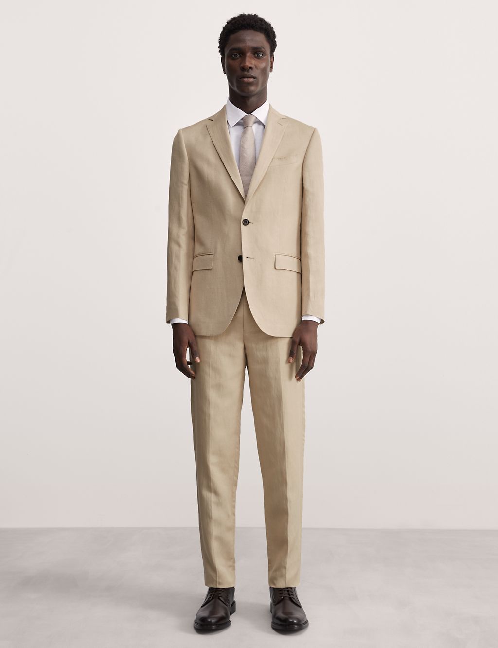 Tailored Fit Linen Blend Suit Jacket 9 of 10