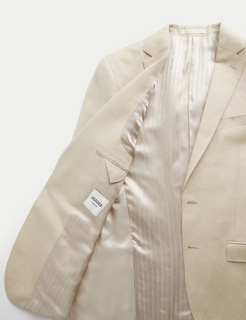 Tailored Fit Linen Blend Suit Jacket 10 of 10