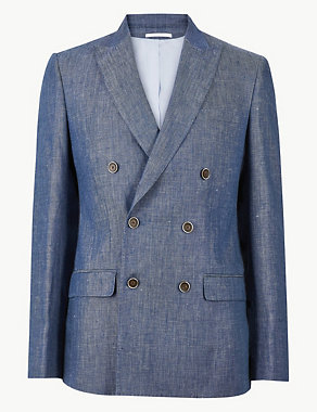 Tailored Fit Linen Miracle Jacket Image 2 of 6