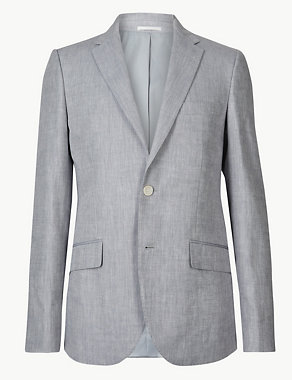 Tailored Fit Linen Miracle Jacket Image 2 of 8
