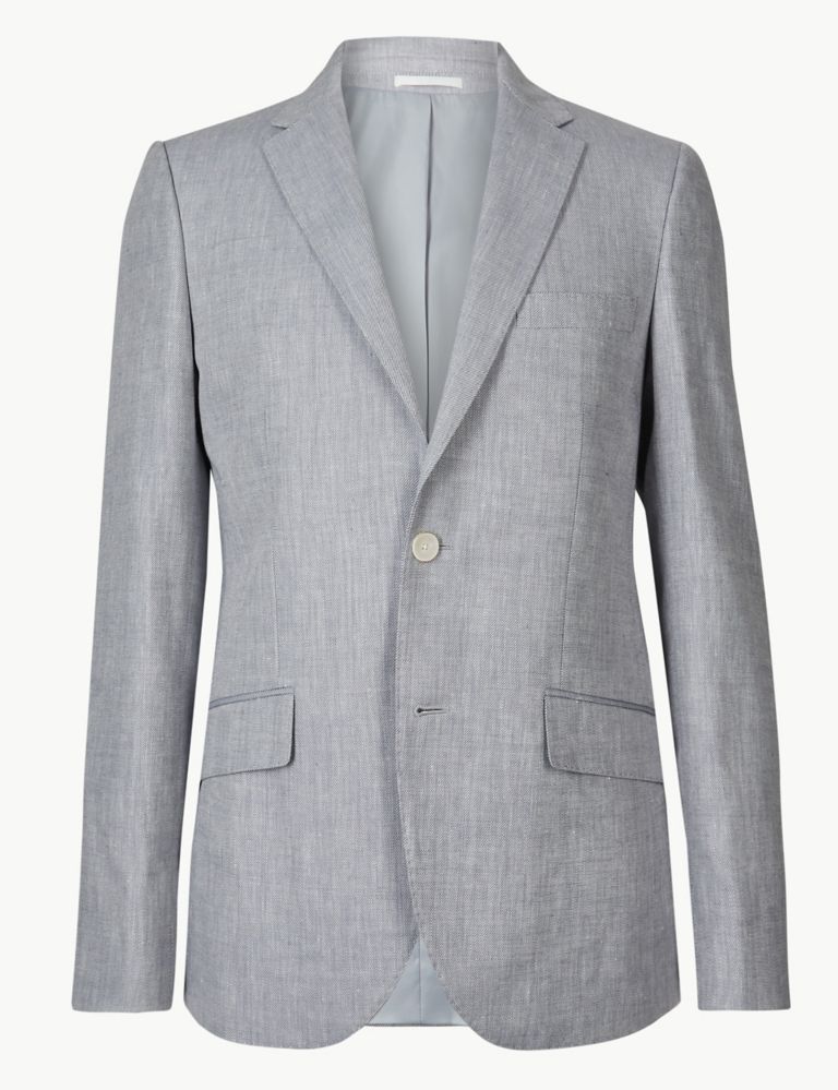 Tailored Fit Linen Miracle Jacket 3 of 8