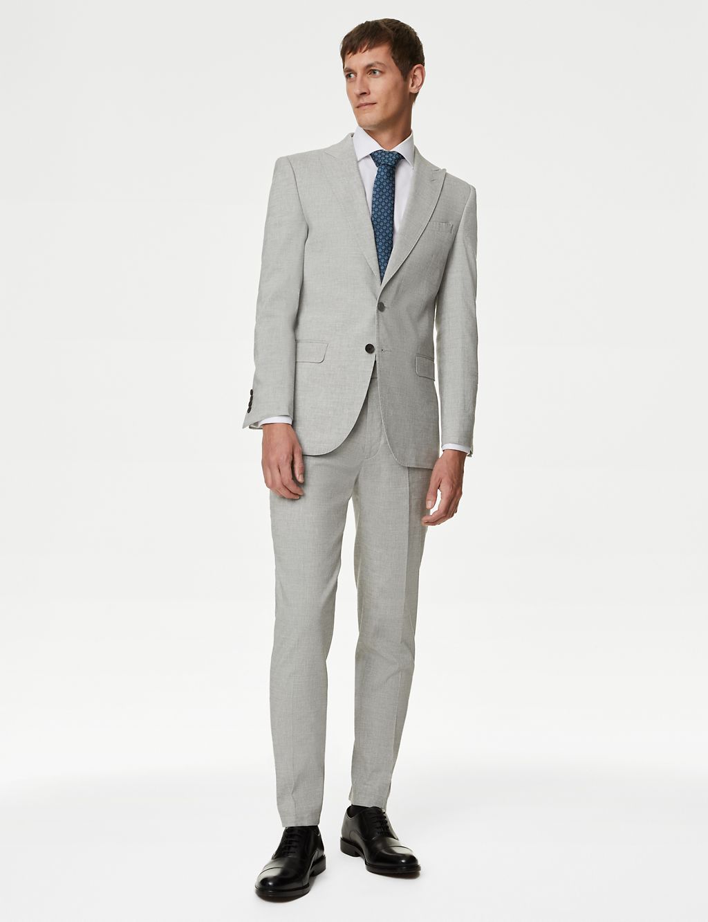 Tailored Fit Linen Rich Suit Jacket 9 of 9
