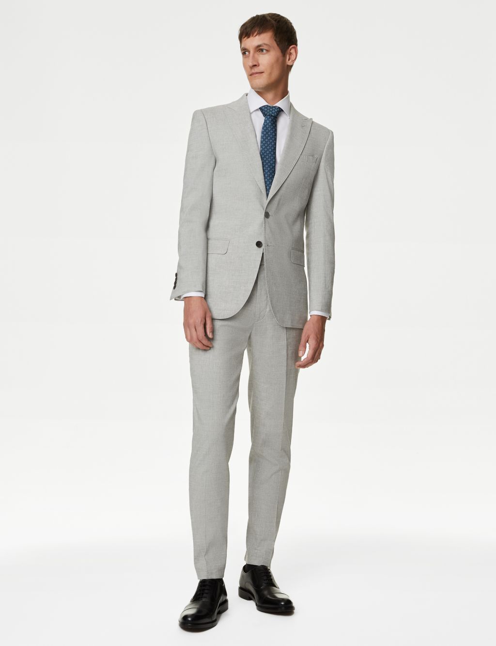 Tailored Fit Linen Rich Suit Jacket 9 of 9
