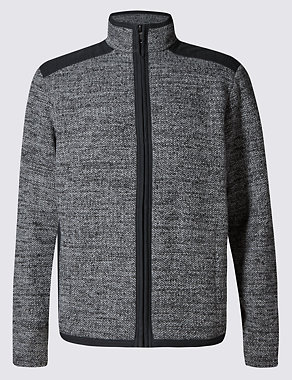 Tailored Fit Long Sleeve Fleece Jacket Image 2 of 4