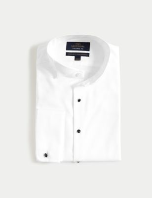 Tailored Fit Luxury Cotton Double Cuff Dress Shirt Image 2 of 8