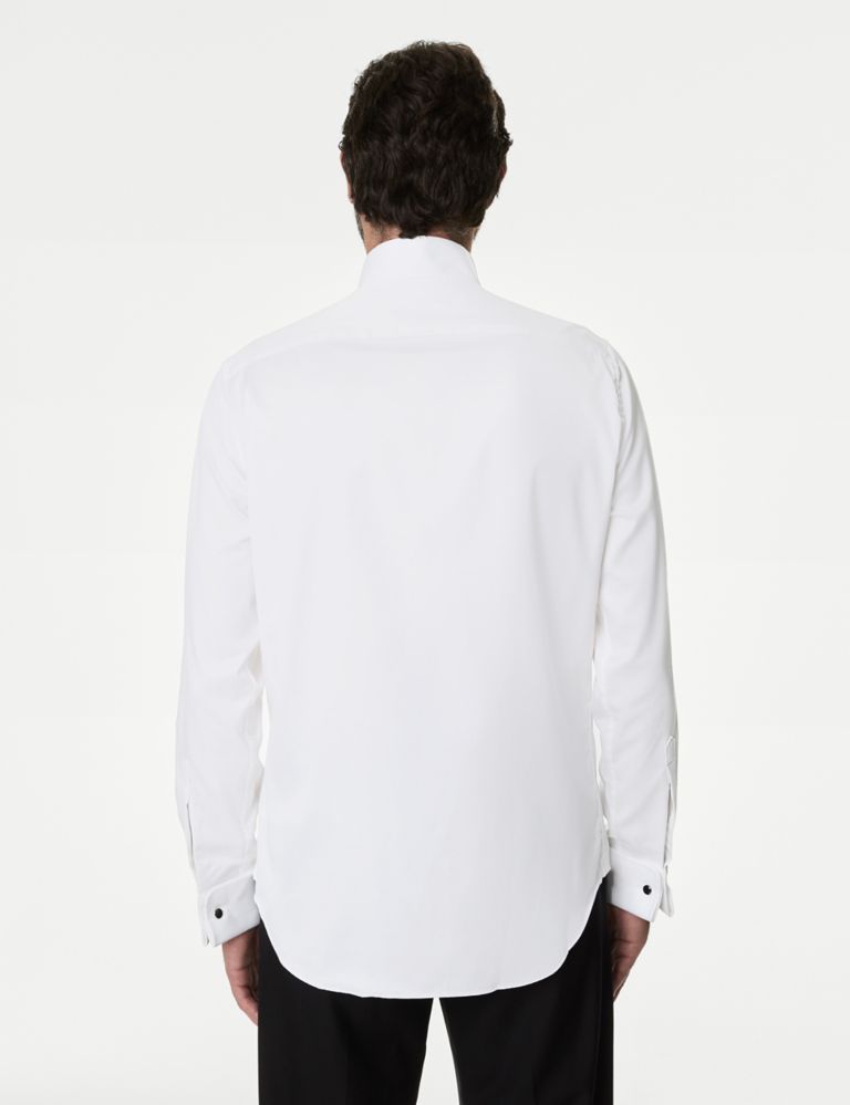 Tailored Fit Luxury Cotton Double Cuff Dress Shirt 5 of 8