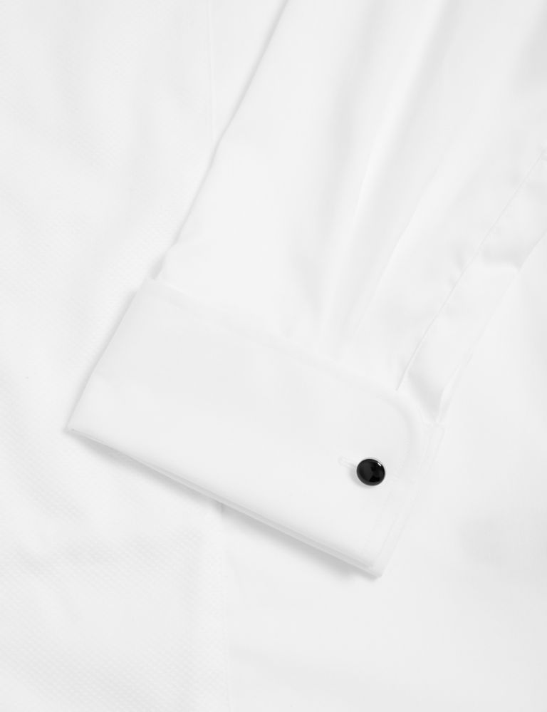 Tailored Fit Luxury Cotton Double Cuff Dress Shirt 7 of 8
