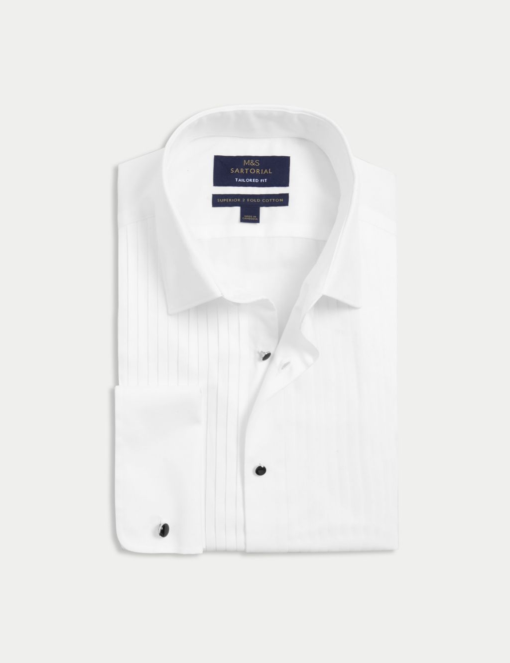 Tailored Fit Luxury Cotton Double Cuff Dress Shirt 3 of 6