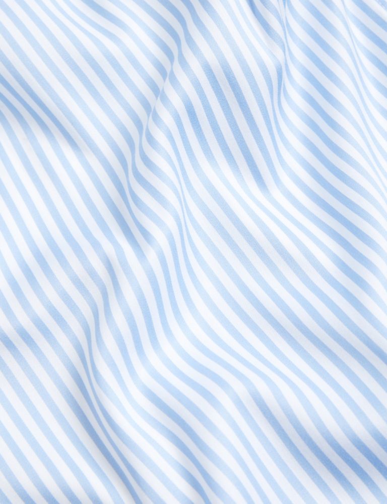 Tailored Fit Luxury Cotton Double Cuff Striped Shirt 6 of 9