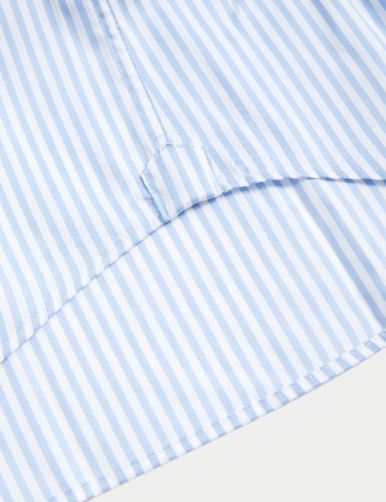 Tailored Fit Luxury Cotton Double Cuff Striped Shirt 9 of 9