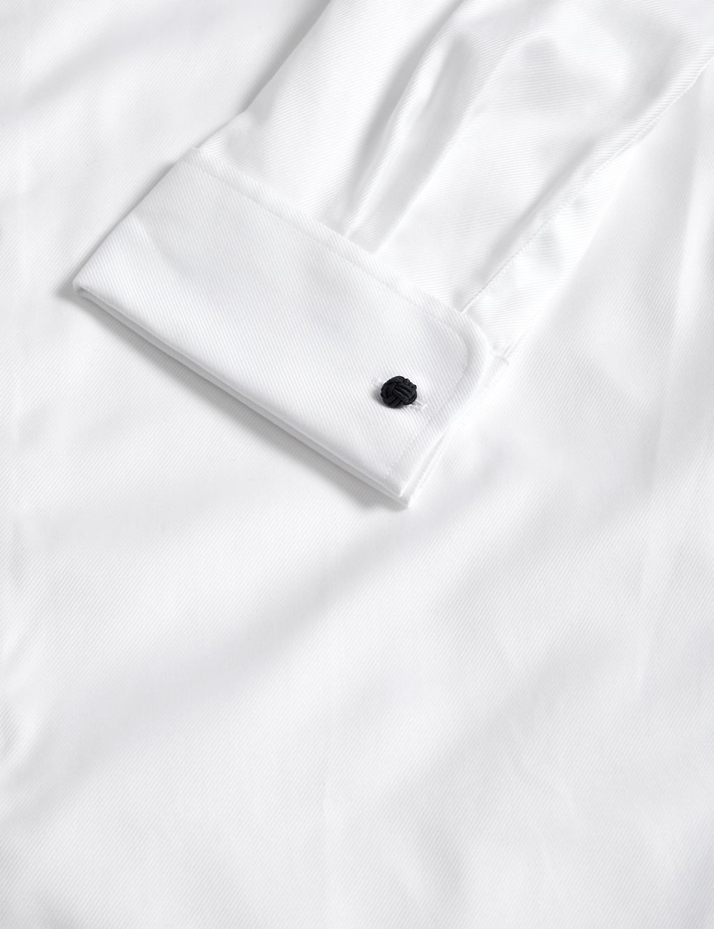 Tailored Fit Luxury Cotton Double Cuff Twill Shirt 7 of 7