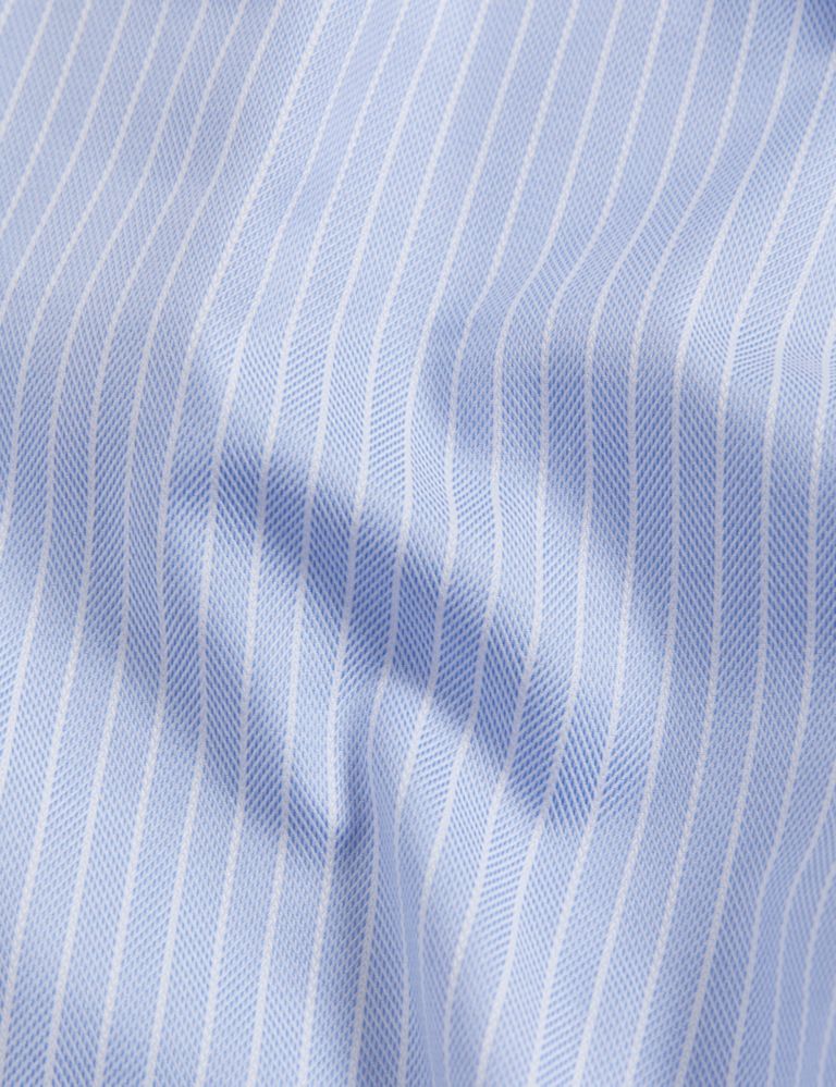 Tailored Fit Luxury Cotton Striped Shirt 4 of 7