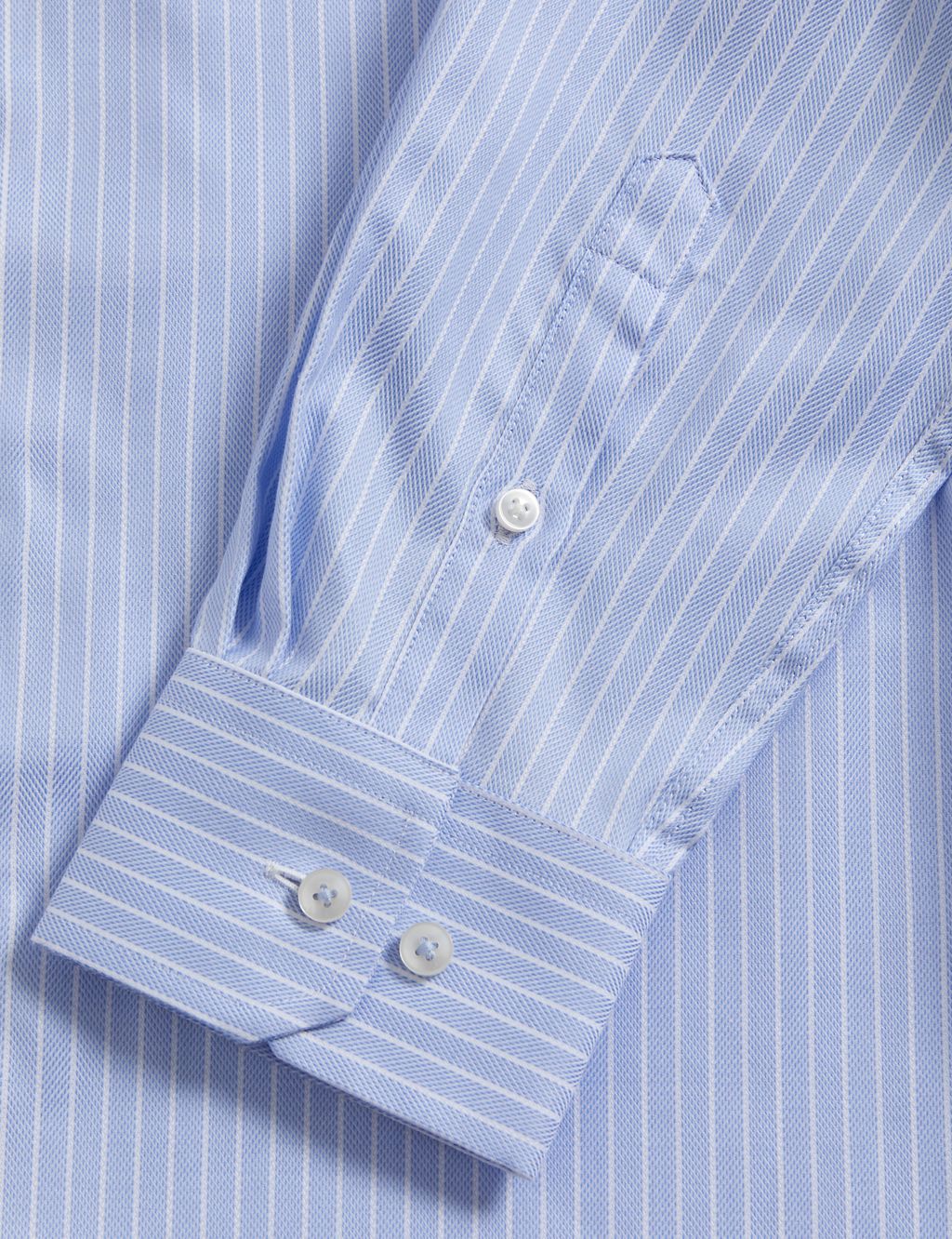 Tailored Fit Luxury Cotton Striped Shirt 7 of 7