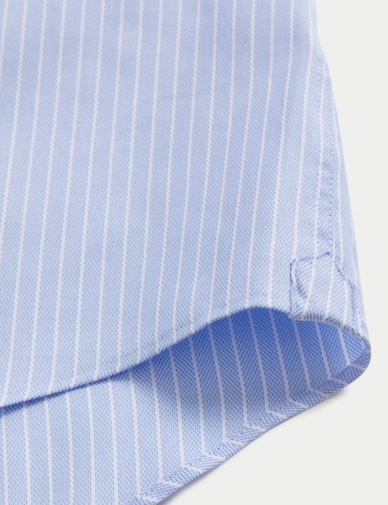 Tailored Fit Luxury Cotton Striped Shirt 7 of 7