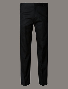Tailored Fit Pure Cotton Chinos Image 2 of 3