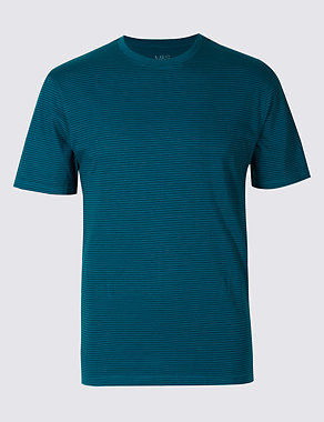 Tailored Fit Pure Cotton Crew Neck T-Shirt Image 2 of 3