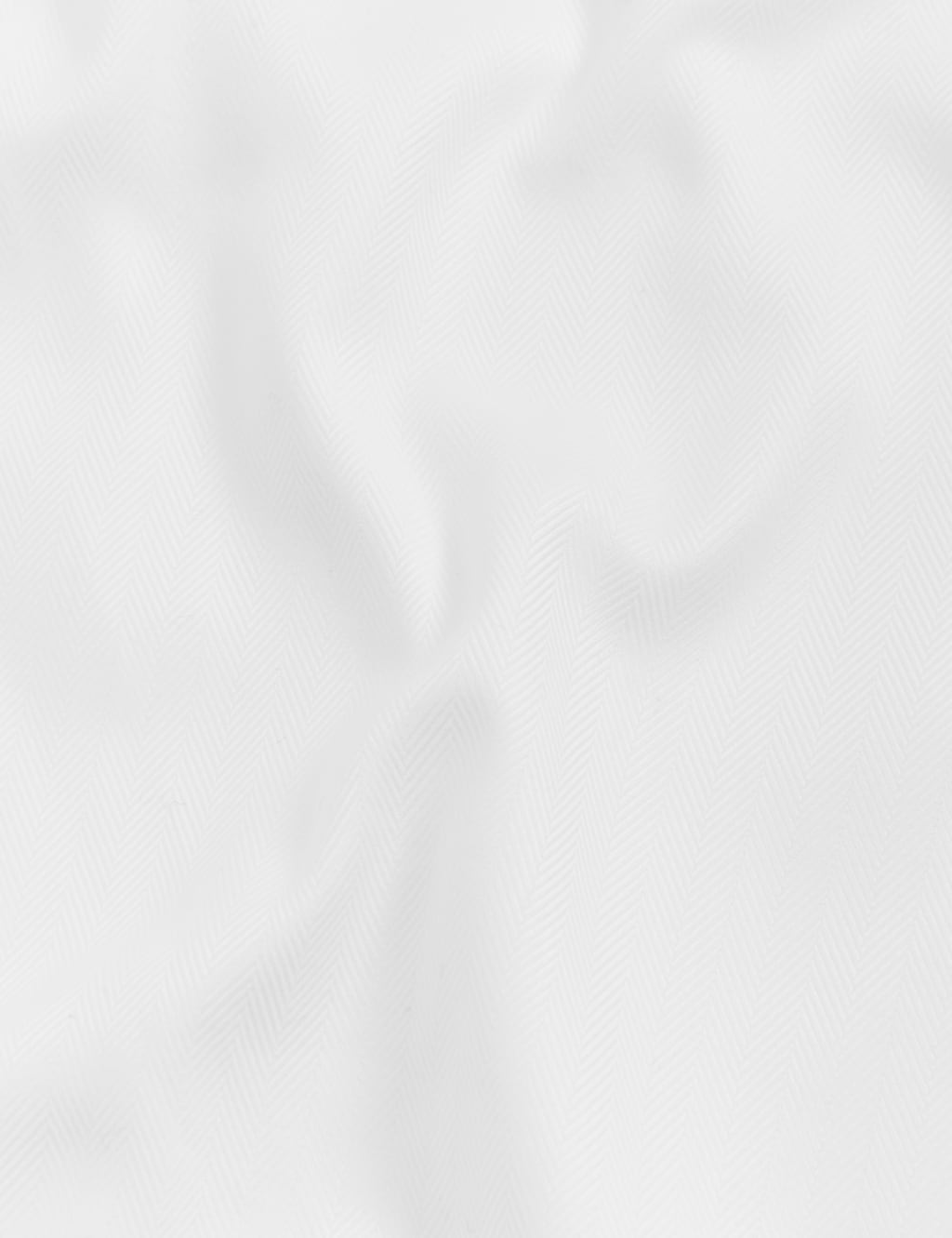 Tailored Fit Pure Cotton Herringbone Shirt 6 of 11