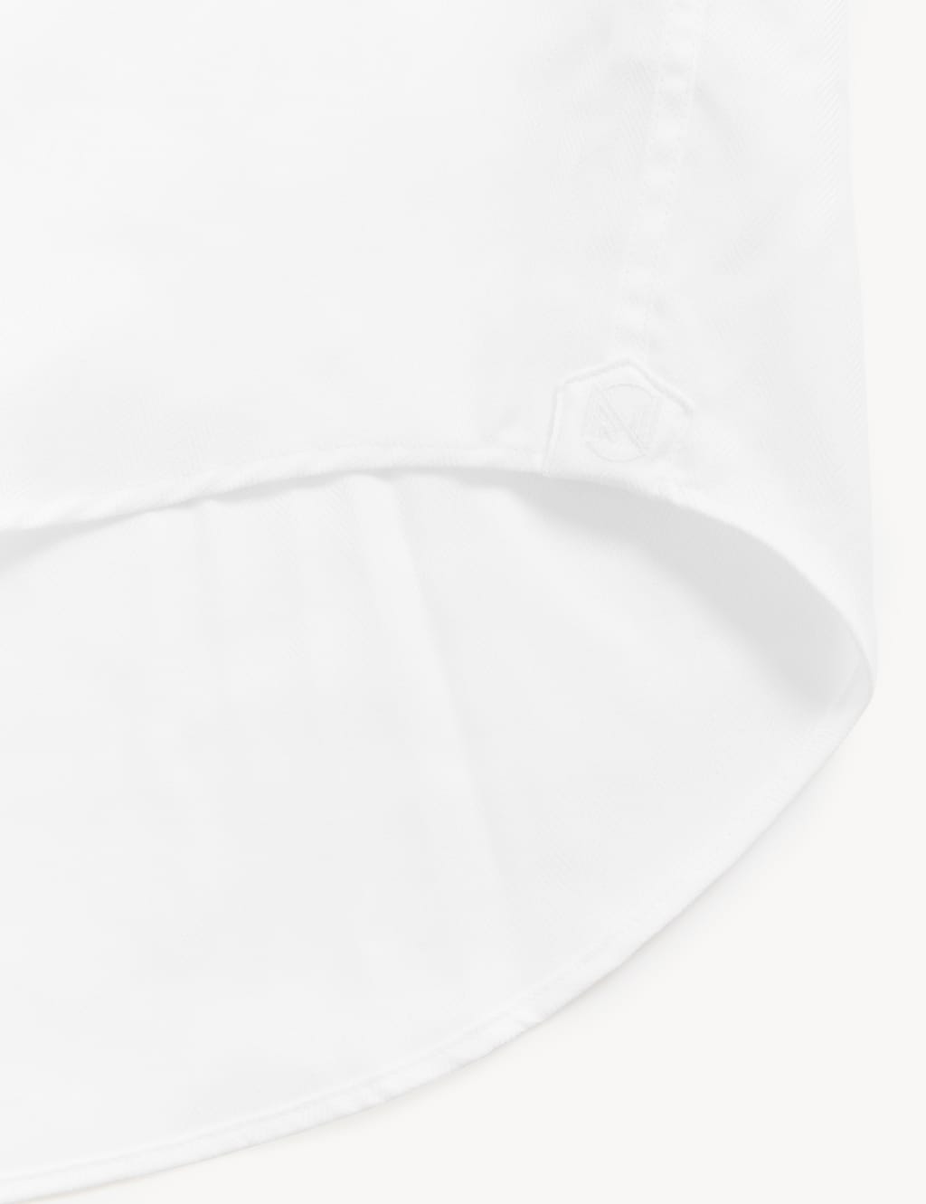Tailored Fit Pure Cotton Herringbone Shirt 11 of 11