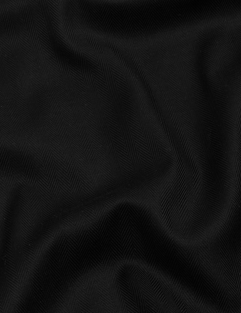 Tailored Fit Pure Cotton Herringbone Shirt 4 of 10