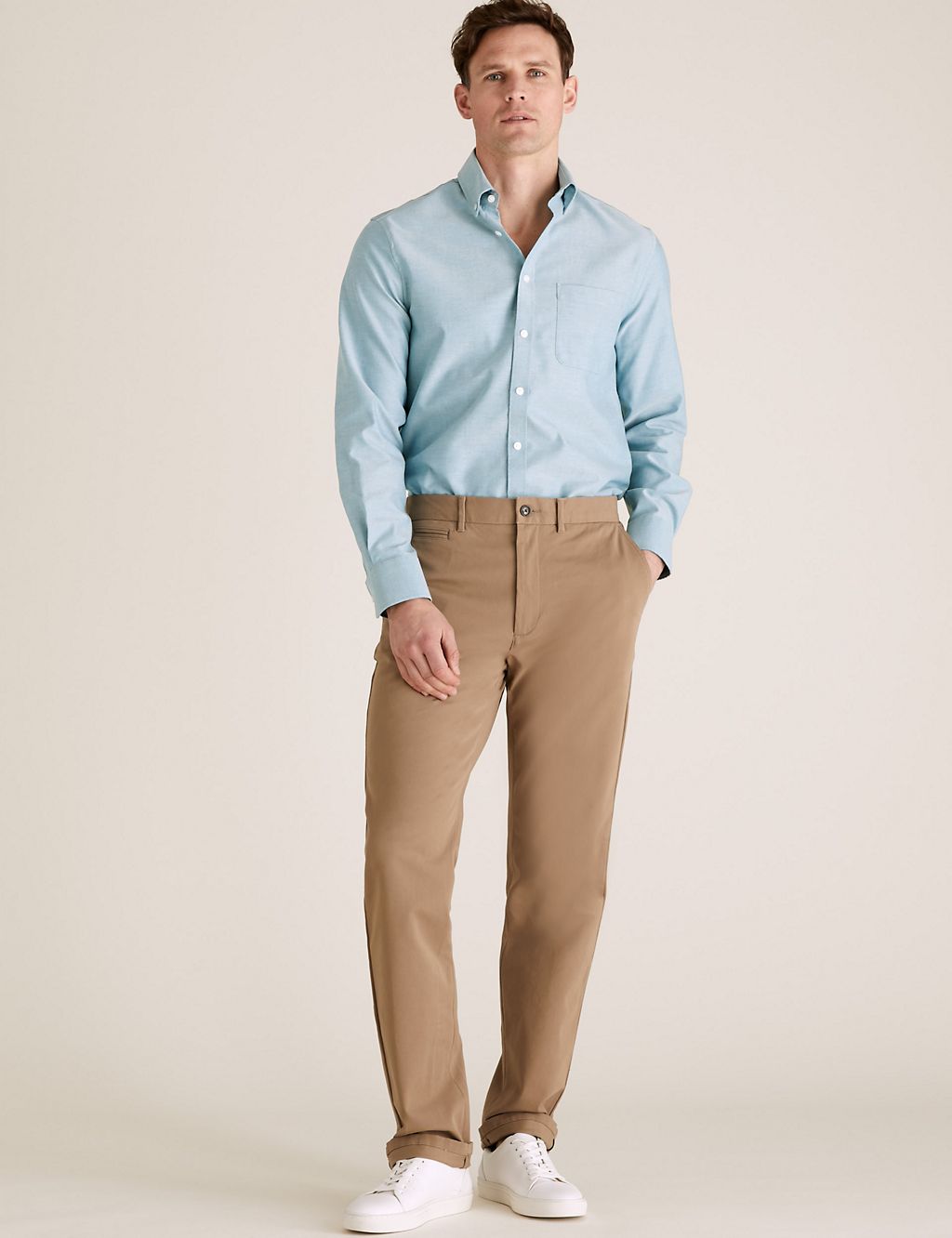 Tailored Fit Pure Cotton Oxford Shirt 1 of 4