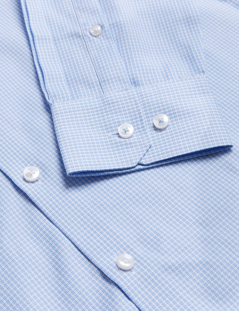 Tailored Fit Pure Cotton Puppytooth Shirt 4 of 6