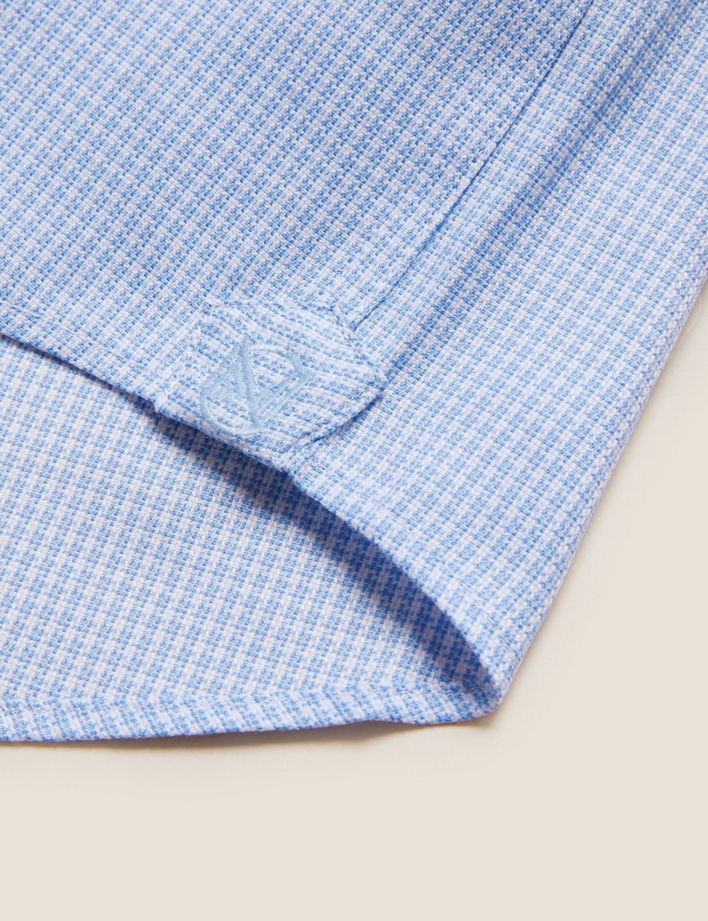 Tailored Fit Pure Cotton Puppytooth Shirt 6 of 6