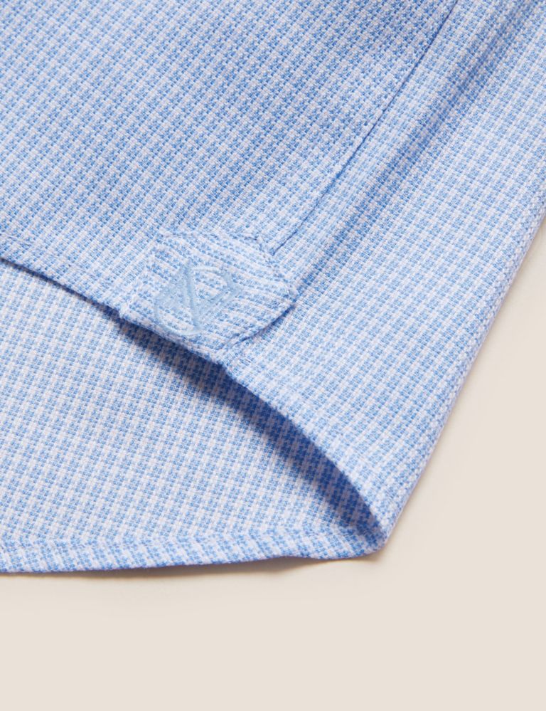Tailored Fit Pure Cotton Puppytooth Shirt 6 of 6