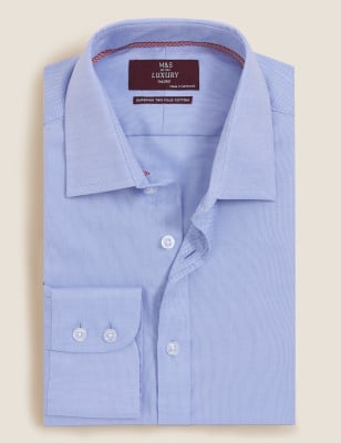 marks and spencer tailored fit shirts
