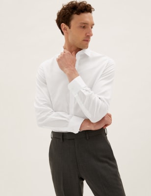marks and spencer tailored fit shirts