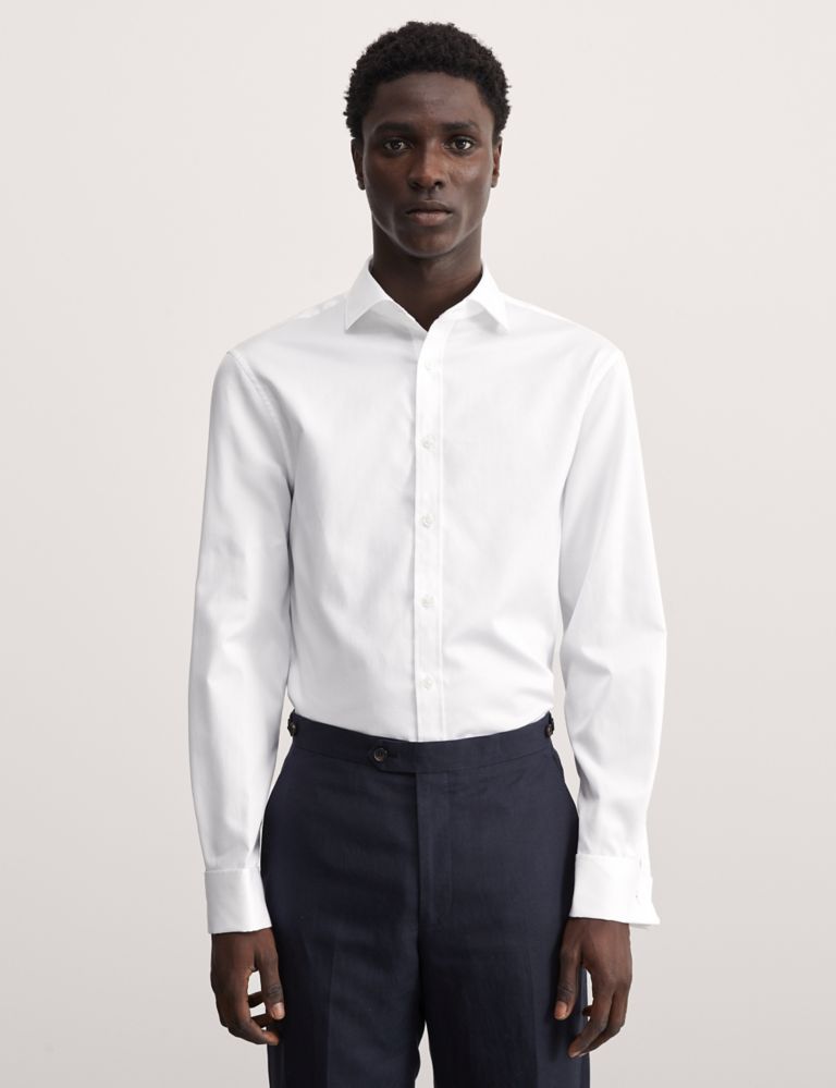 Tailored Fit Pure Cotton Shirt 3 of 7